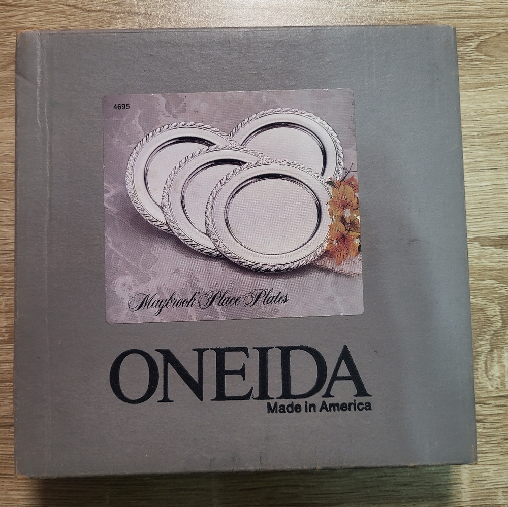 Silver Plated Place Setting Plates